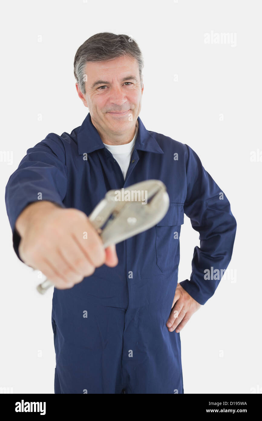 Ritratto di trattenimento meccanico VISE GRIP Foto Stock