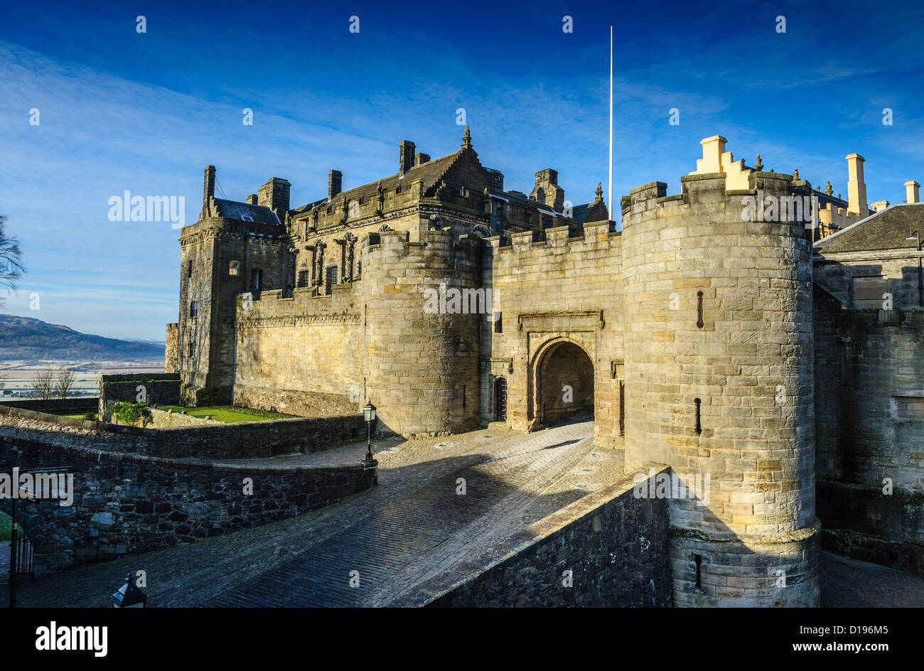 Ingresso al Castello di Stirling, Stirlingshire, Scozia Foto Stock