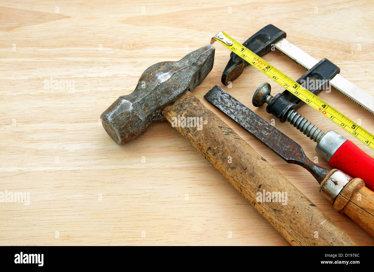 Attrezzature di falegname Foto Stock