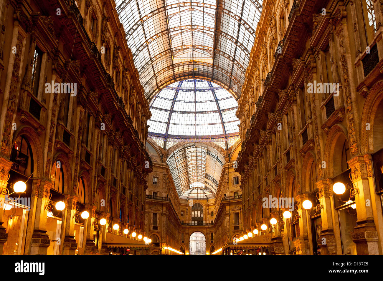 Il centro di Milano Galleria Foto Stock