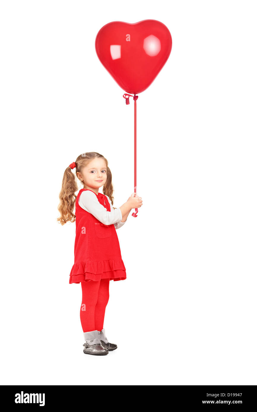 Bambina con cuore palloncino Immagini senza sfondo e Foto Stock ritagliate  - Alamy