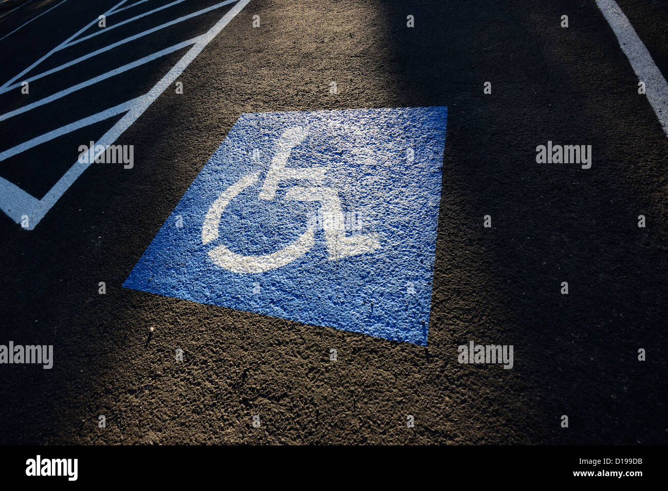 Disabili Parcheggio Foto Stock