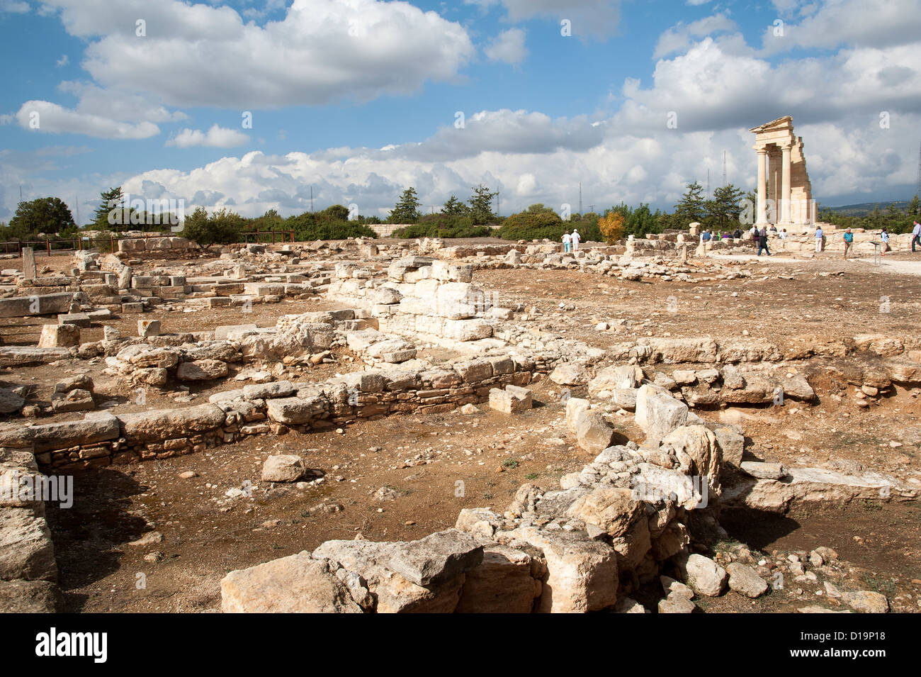 Santuario di Apollon Ylatis a Kourion Sito Archeologico vicino a Lemesos Cipro Foto Stock