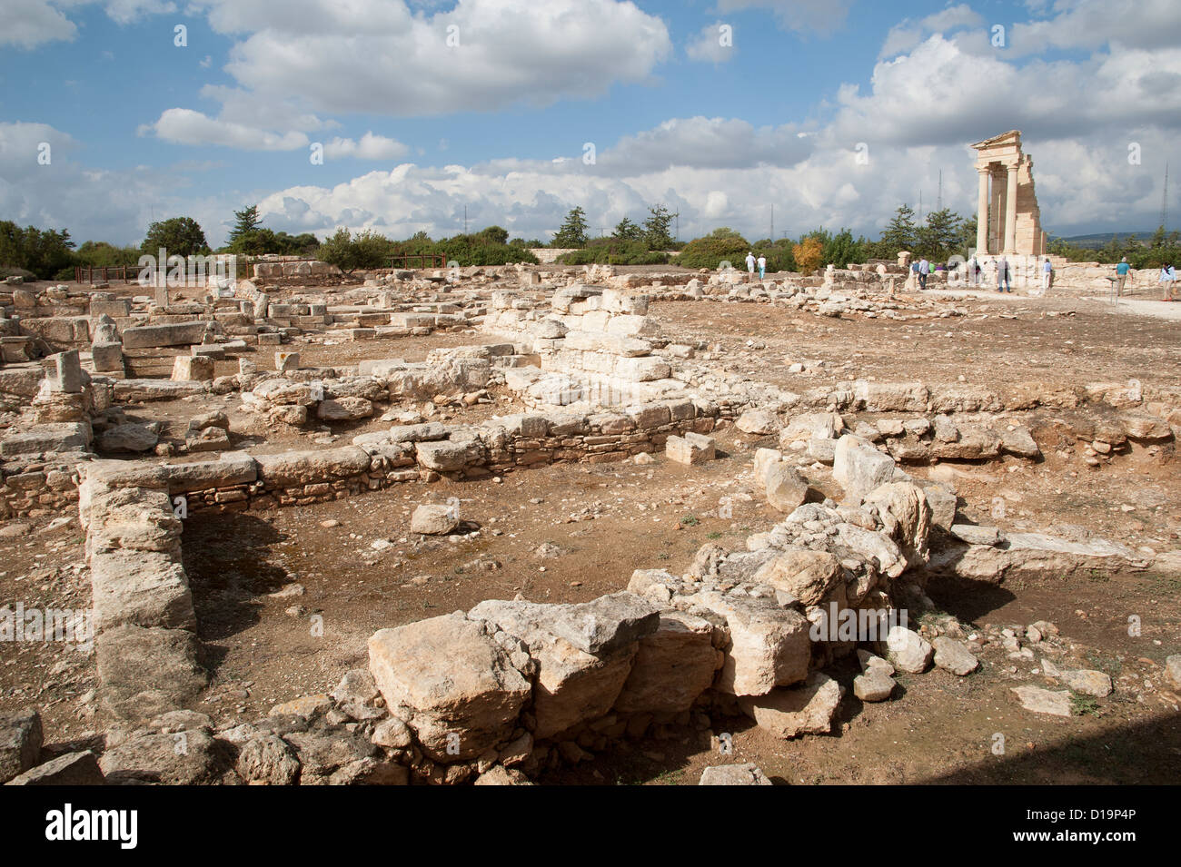 Santuario di Apollon Ylatis a Kourion Sito Archeologico vicino a Lemesos Cipro Foto Stock