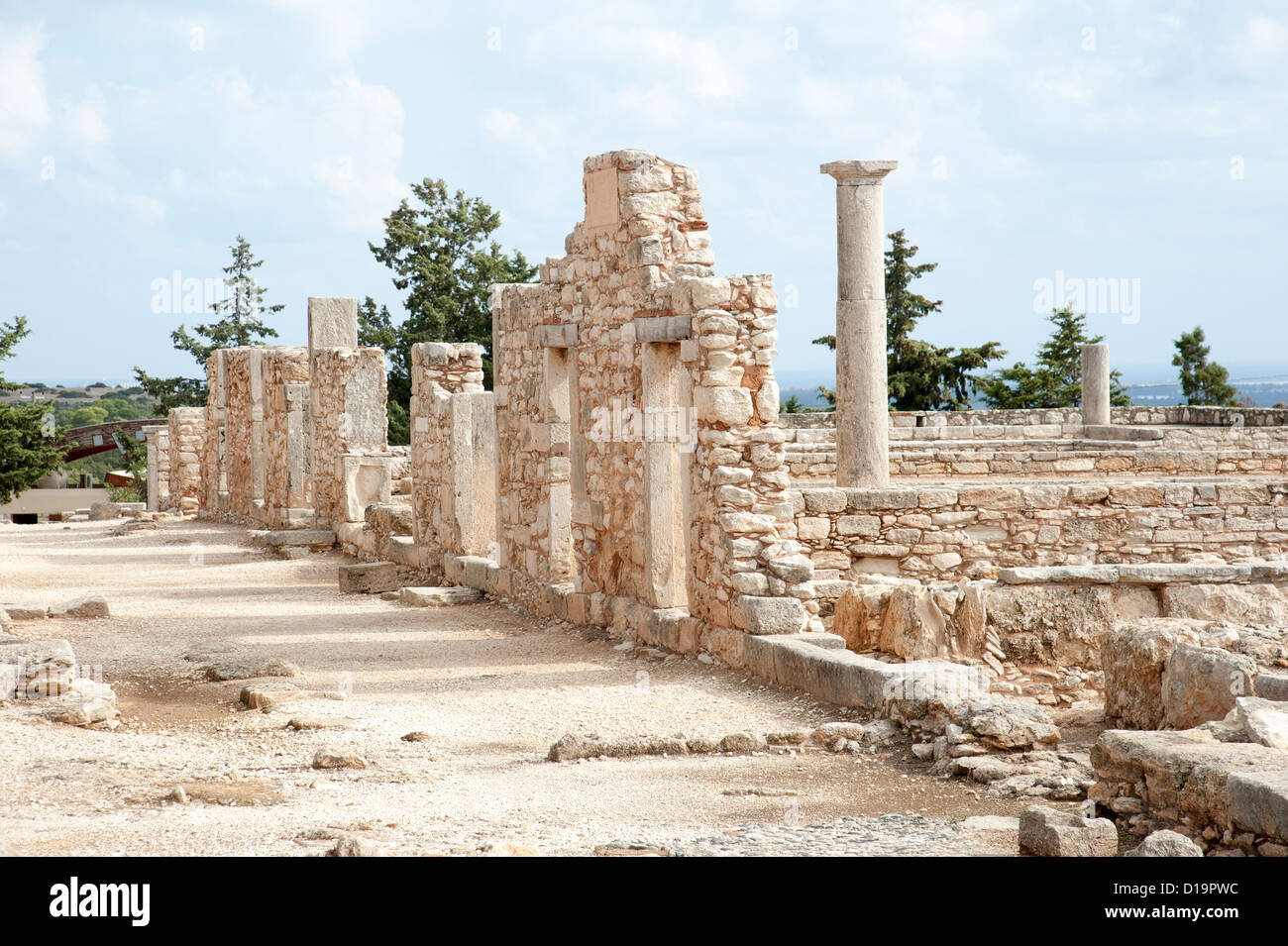 Santuario di Apollon Ylatis a Kourion Sito Archeologico vicino a Lemesos Cipro Foto Stock