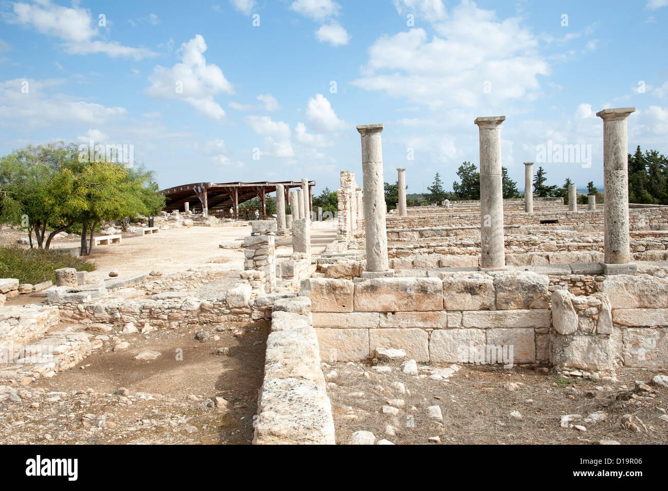 Santuario di Apollon Ylatis a Kourion Sito Archeologico vicino a Lemesos Cipro Foto Stock