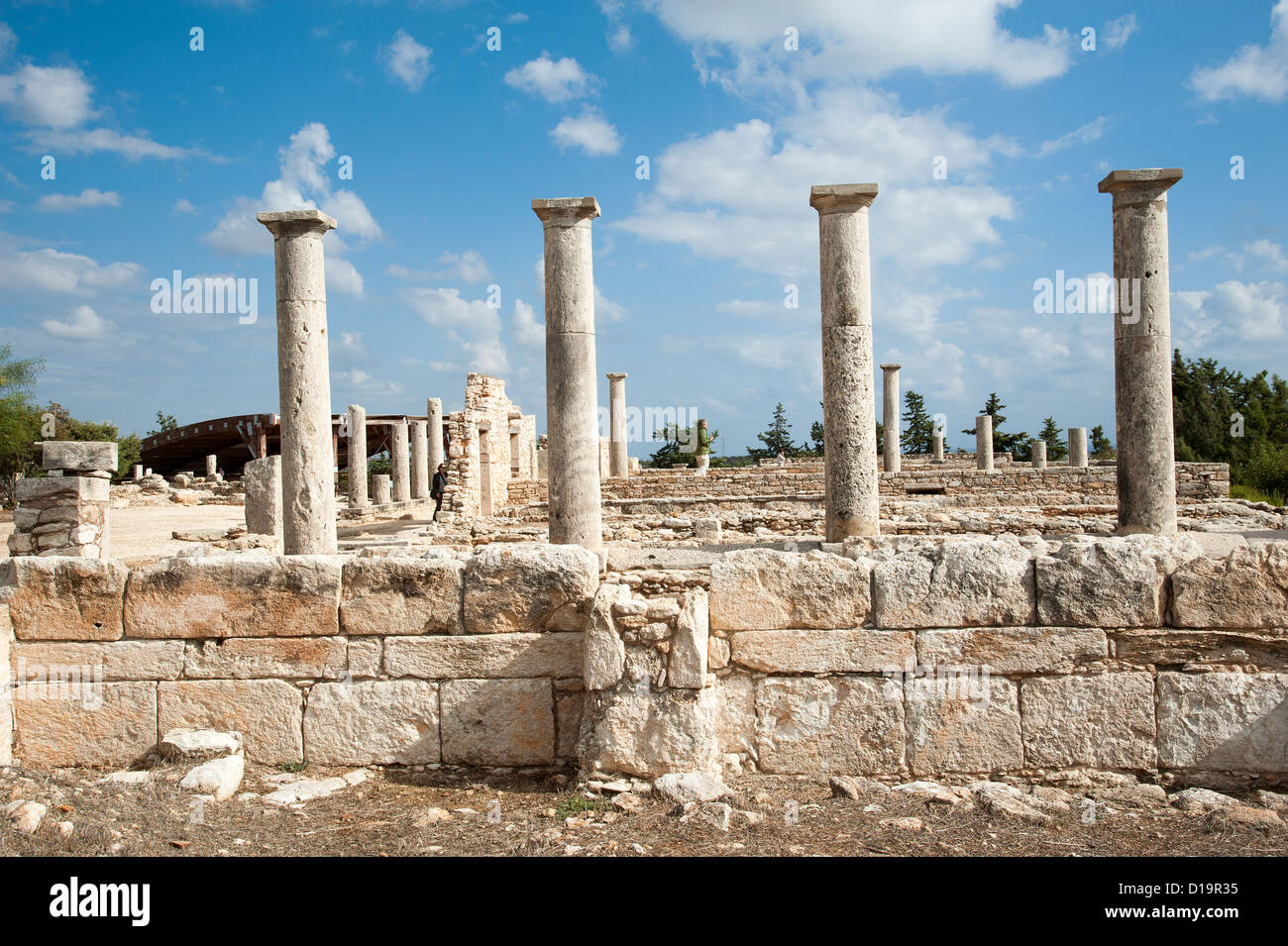 Santuario di Apollon Ylatis a Kourion Sito Archeologico vicino a Lemesos Cipro Foto Stock