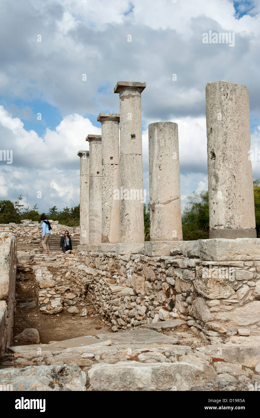 Santuario di Apollon Ylatis a Kourion Sito Archeologico vicino a Lemesos Cipro Foto Stock