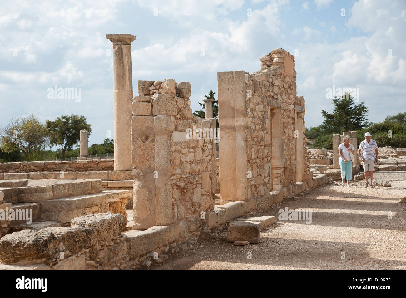 Santuario di Apollon Ylatis a Kourion Sito Archeologico vicino a Lemesos Cipro Foto Stock