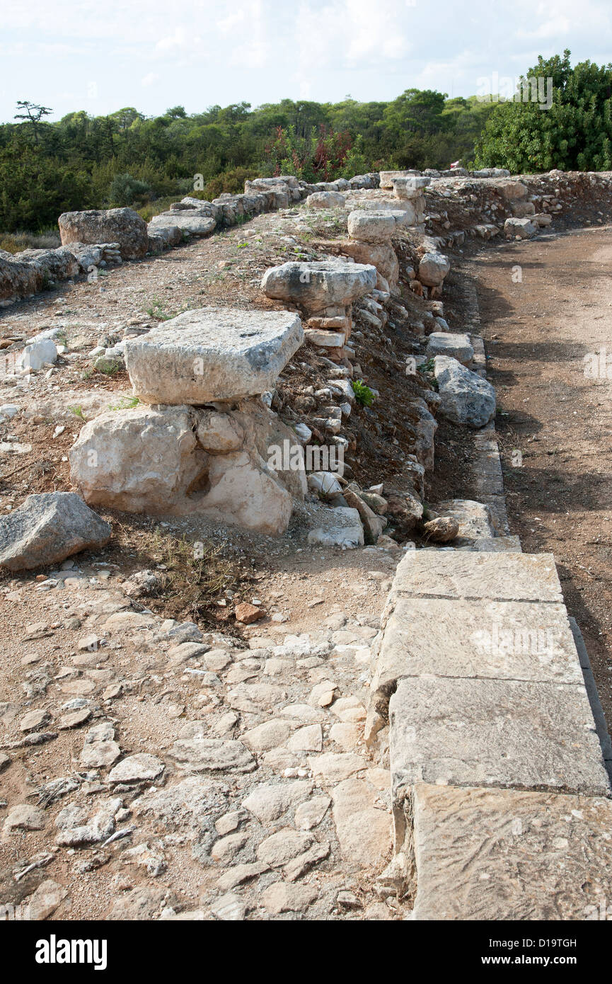 Lo stadio che risale secondo ANNUNCIO di secolo a Kourion Sito Archeologico vicino a Lemesos Cipro Foto Stock