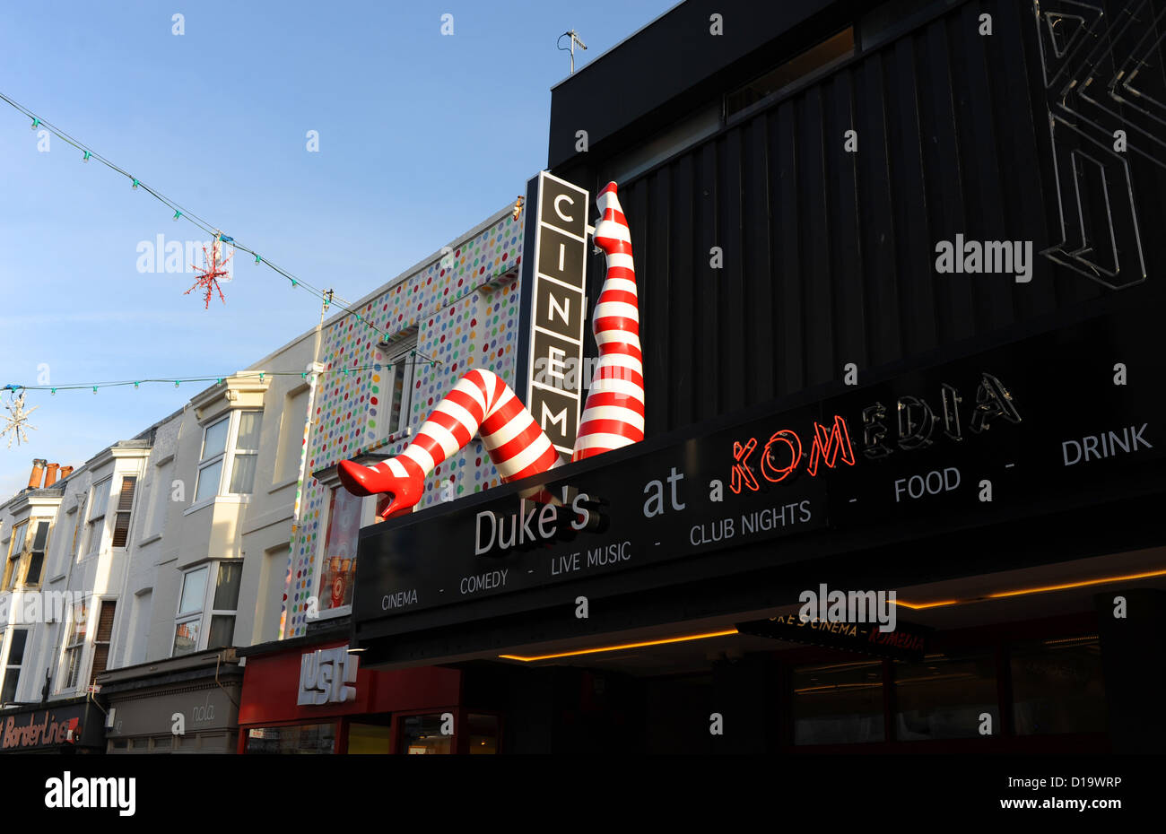 Il Komedia club e bar incorporante Duke picture house cinema in Nord Laines district BRIGHTON REGNO UNITO Foto Stock