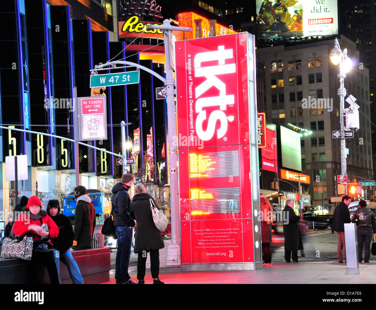 TKTS, teatro del Fondo di sviluppo, Broadway e Times Square Manhattan, New York City, Stati Uniti d'America Foto Stock