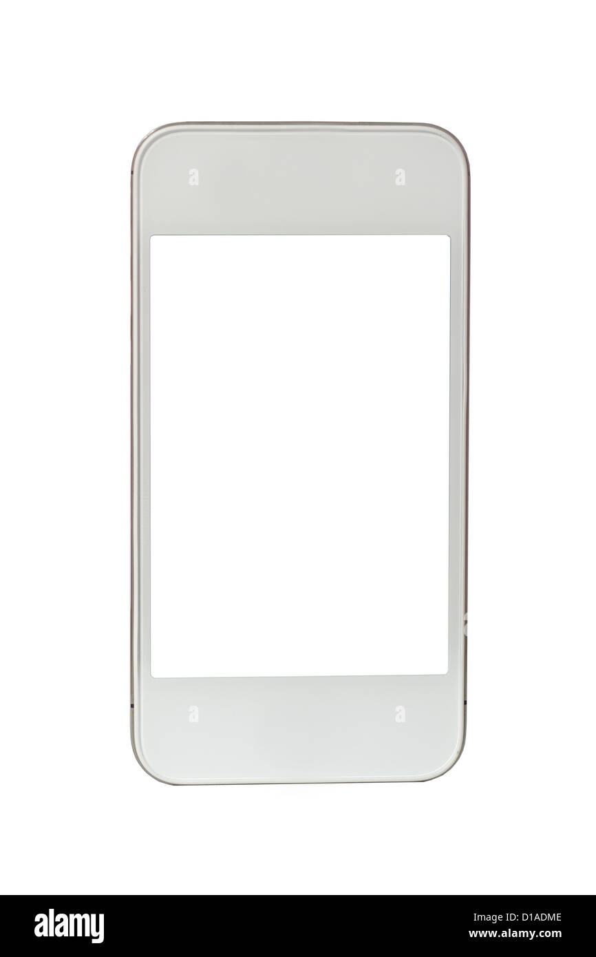 Bianco generico modello dello smartphone Foto Stock