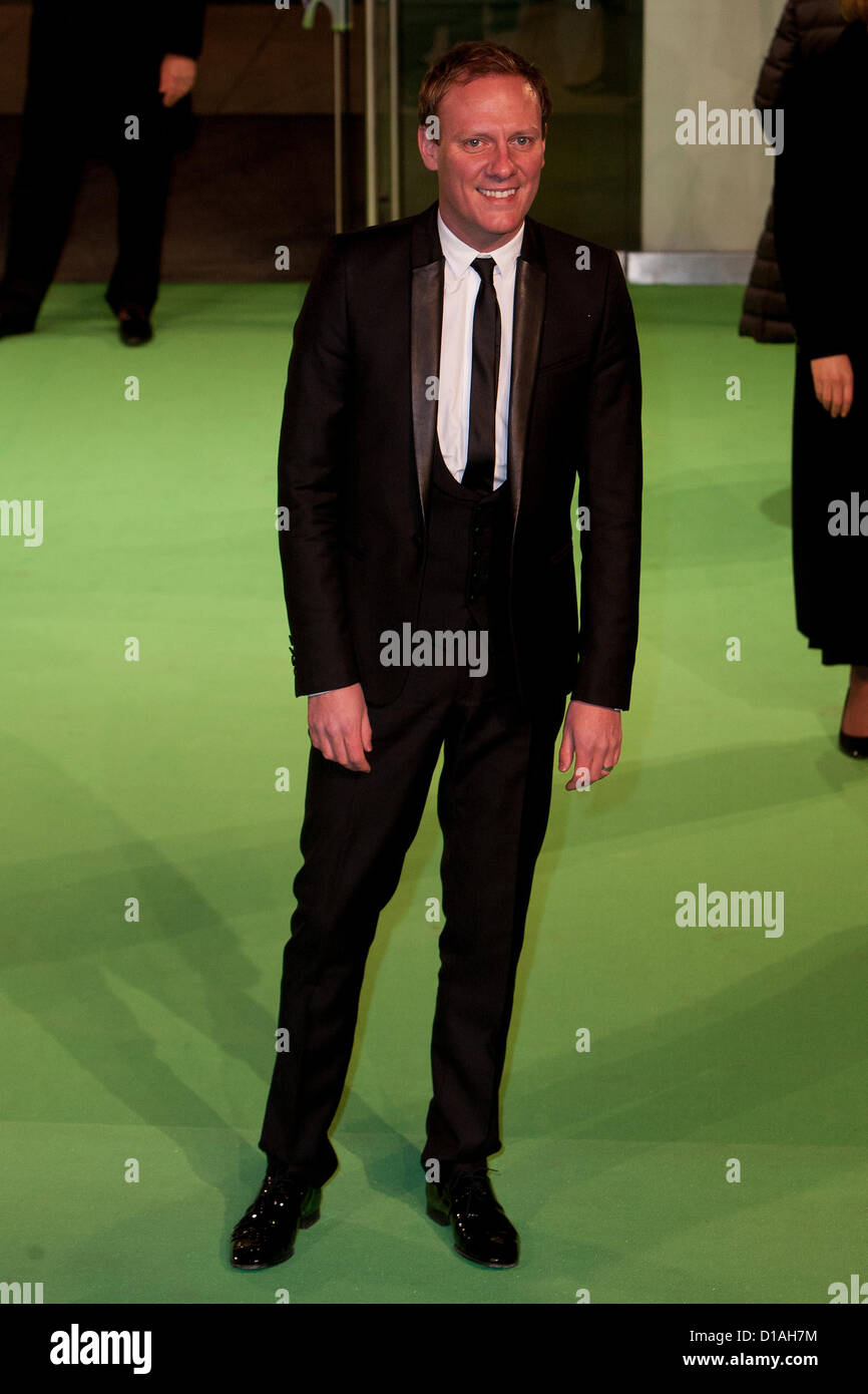 Greg Rutherford assiste il Royal premiere del film di 'The Hobbit: un inaspettato viaggio" di Odeon Leicester Square di Londra, Regno Unito, 12/12/2012 Credit: Mario Mitsis / Alamy Live News Foto Stock