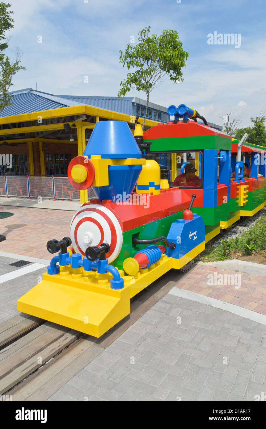 La Lego treno a Legoland, Malaysia Foto Stock