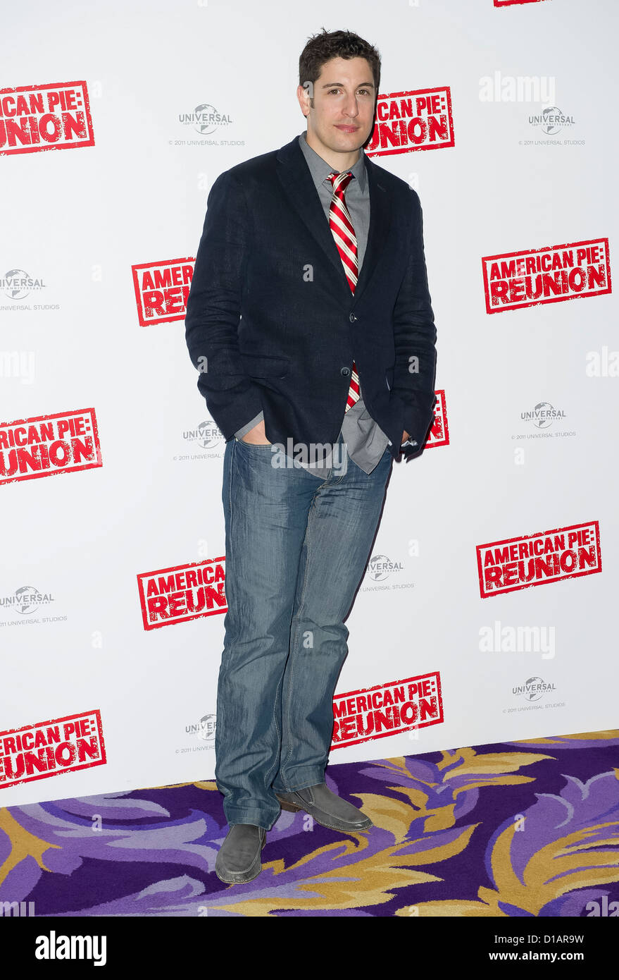 U.S attore Jason Biggs, da American Pie Reunion. Foto Stock