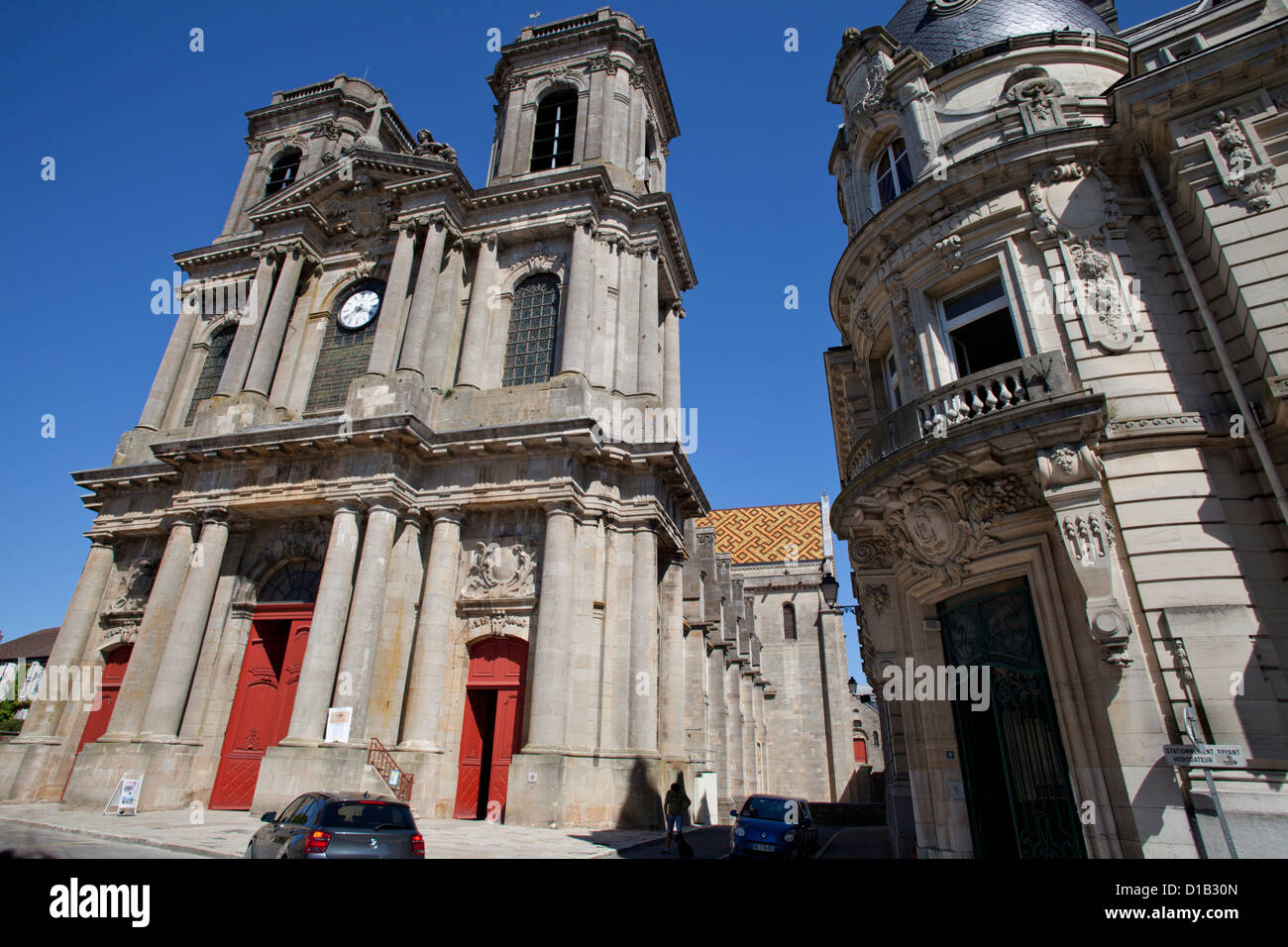 St Mammes cattedrale, Langres Haute Marne regione Champagne Ardenne Francia Foto Stock