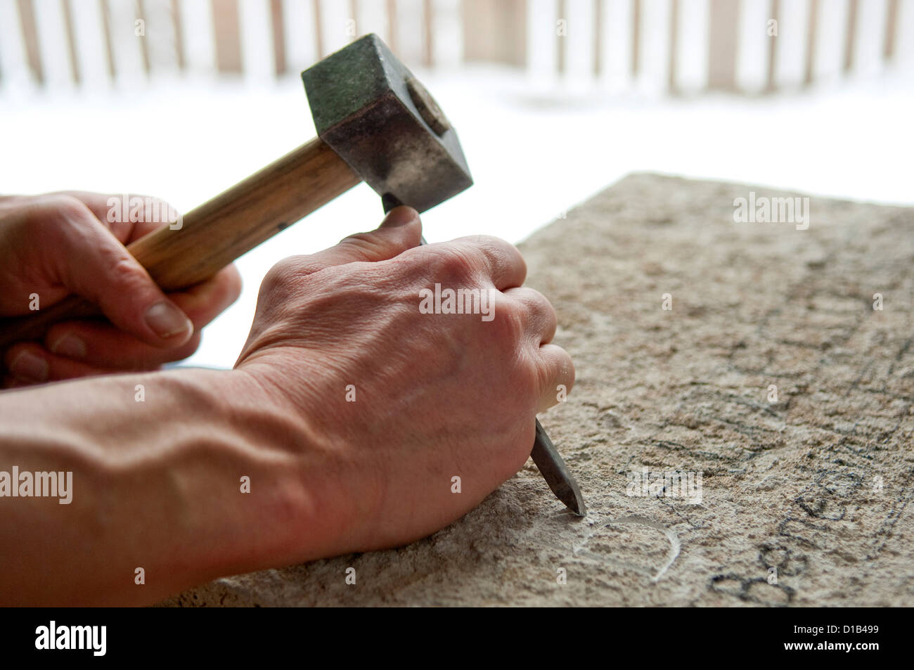 Opere di scultore Foto Stock