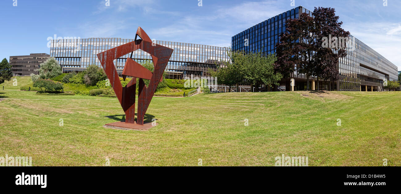 Commissione europea, Edificio Jean Monnet, il quartiere europeo, Kirchberg, Lussemburgo città, Europa Foto Stock