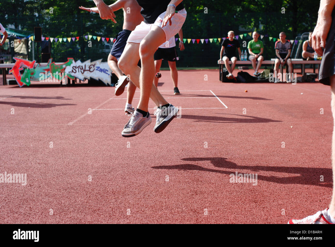 Berlino, Germania, giovani al mondo Footbag campionati Foto Stock