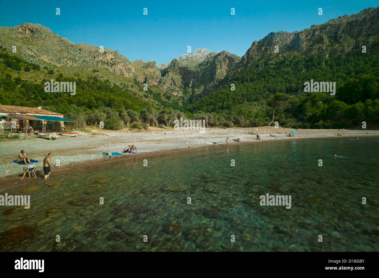 Cala Tuent, isola di La Palma,Isole Baleari,Spagna Foto Stock