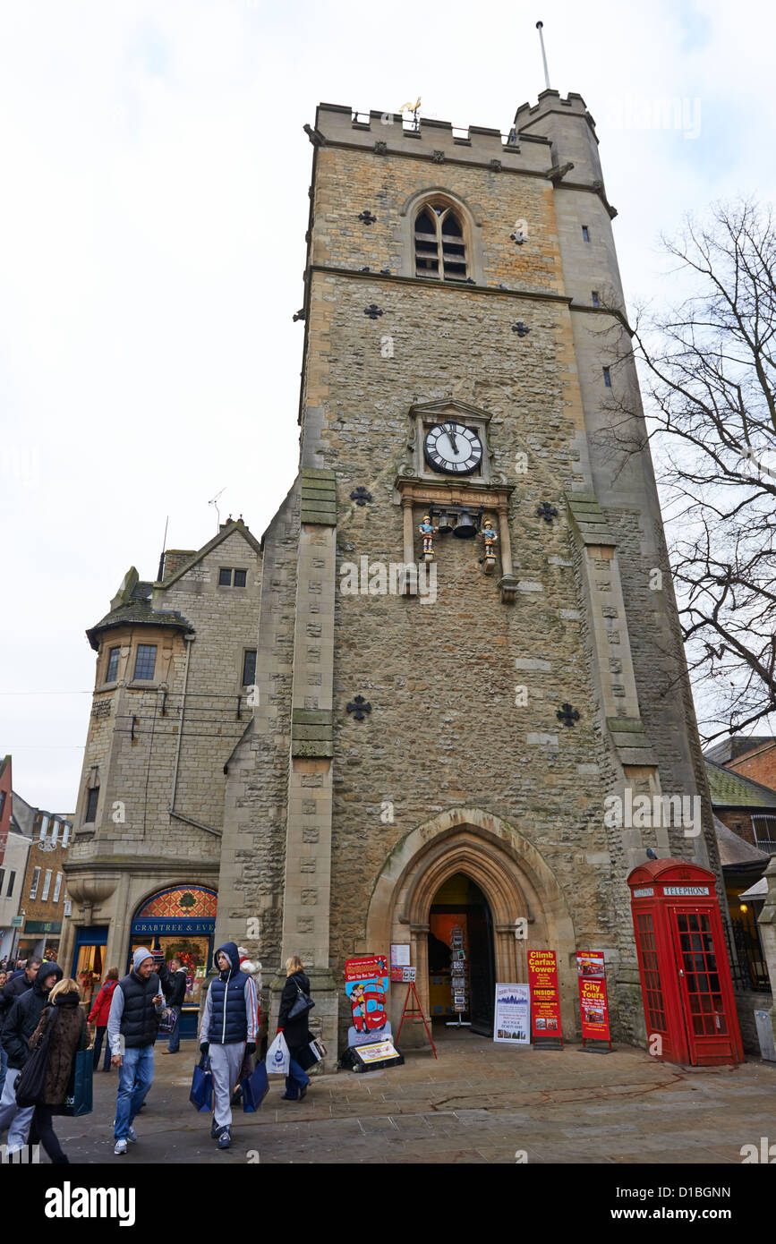 Torre Carfax Queen Street, Oxford Regno Unito Foto Stock