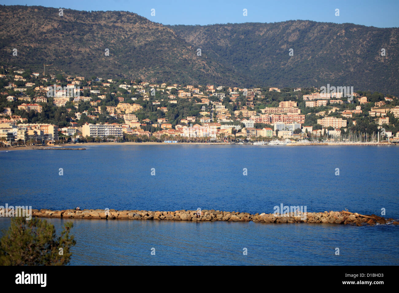 La città costiera di Le Lavandou vicino a Saint Tropez Foto Stock
