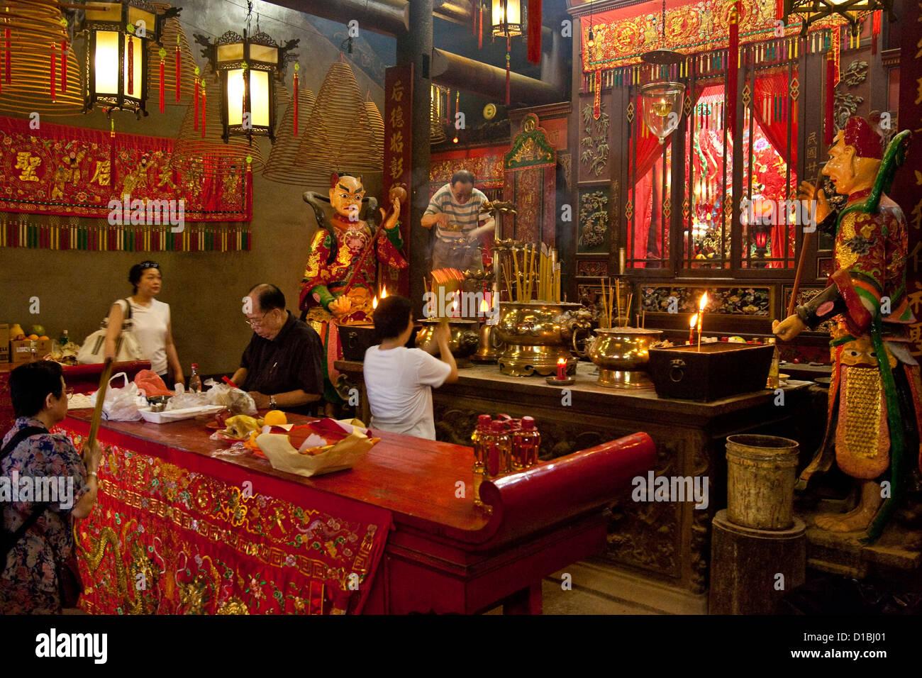 Il Tempio di Tin Hau, Hong Kong, Cina Foto Stock