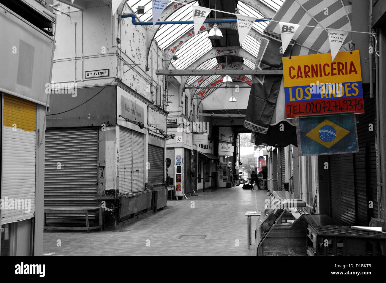Granville Arcade mercato Brixton Foto Stock