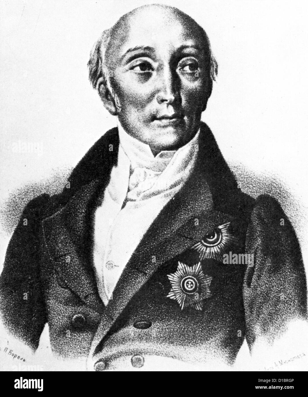 MICHAEL SPERANSKY (1772-1839) Consulente per il russo Zar Alessandro I e Nicola I Foto Stock
