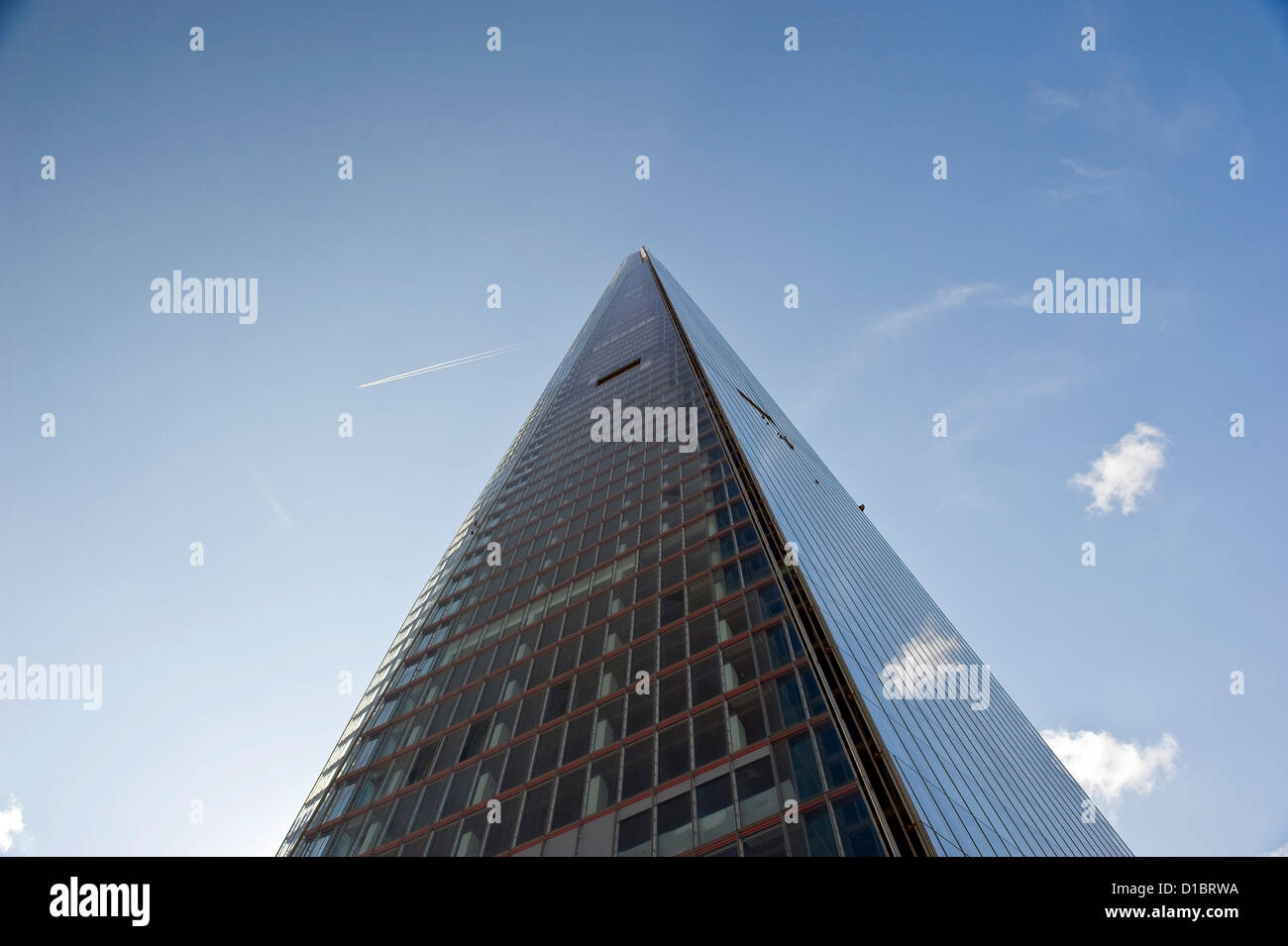 La Shard, l'Unione europea ha il più alto edificio accanto alla stazione di London Bridge, Regno Unito Foto Stock