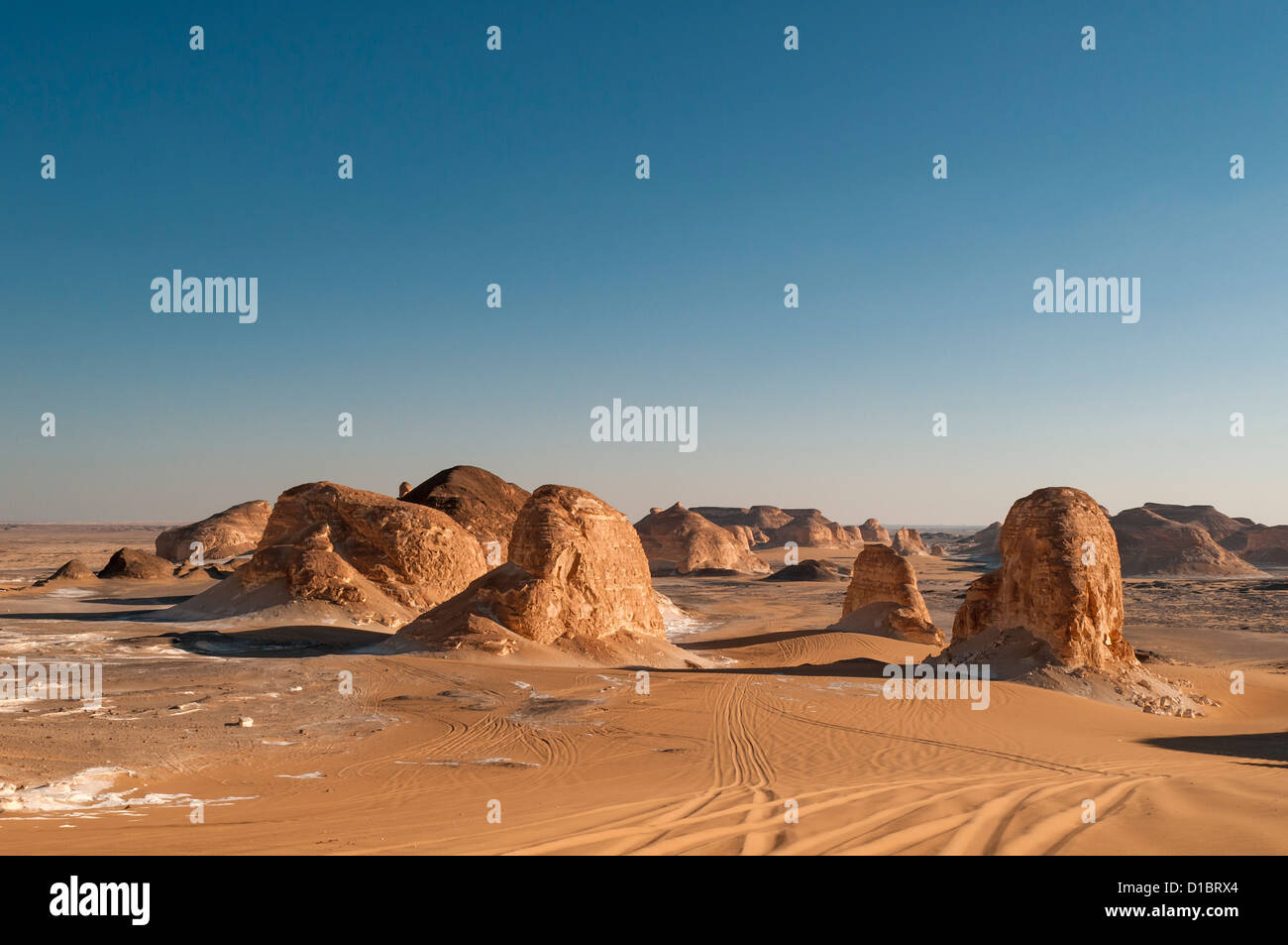 El Akabat (Agabat) formazioni rocciose, Libiche (occidentale), Deserto Egitto Foto Stock