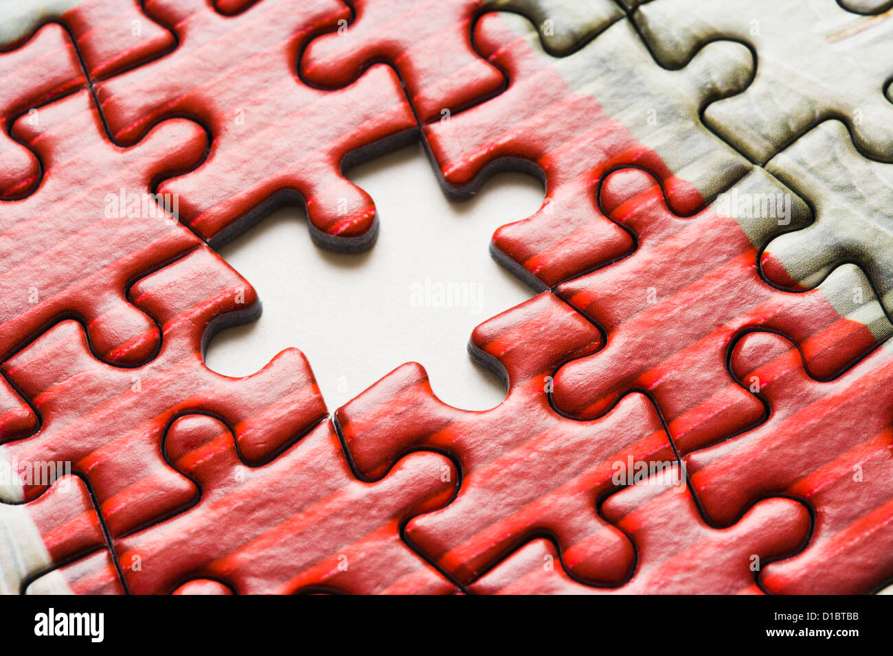 Ultimo pezzo del puzzle. Foto Stock