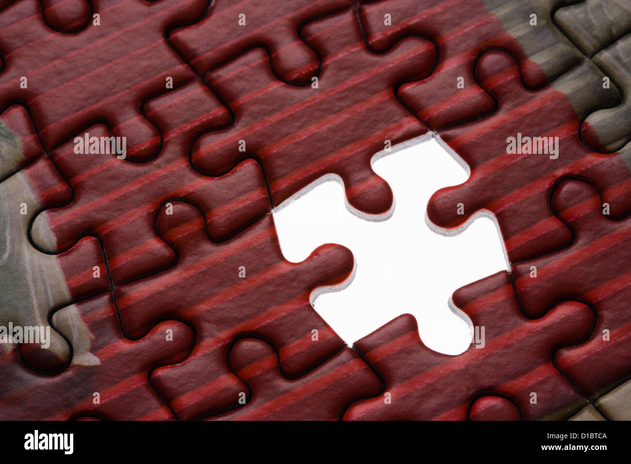 Ultimo pezzo del puzzle. Foto Stock