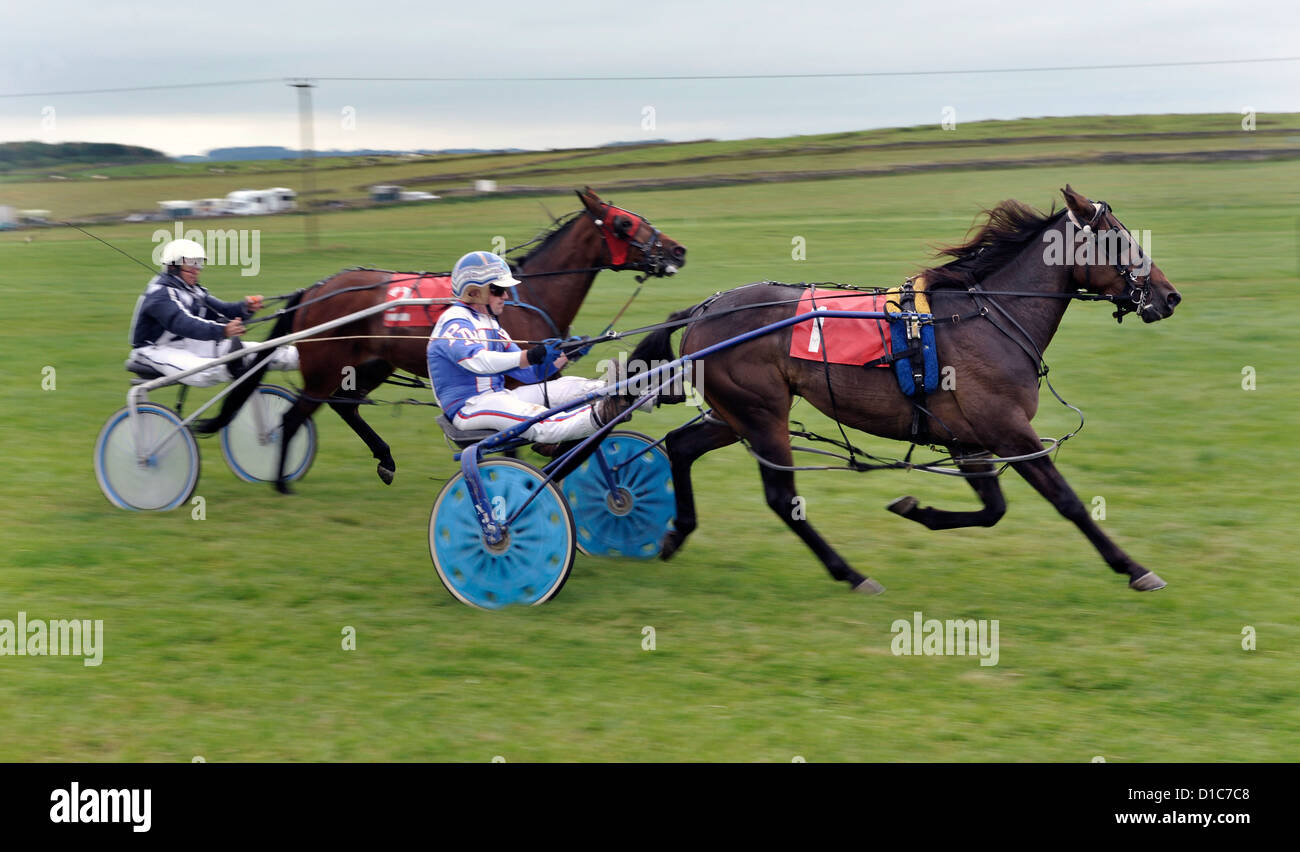 Cablaggio racing a Hartington scie, Derbyshire Inghilterra Foto Stock