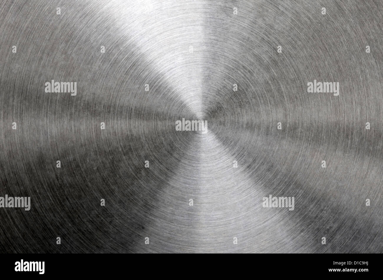 Alluminio spazzolato con un luminoso evidenzia Foto Stock