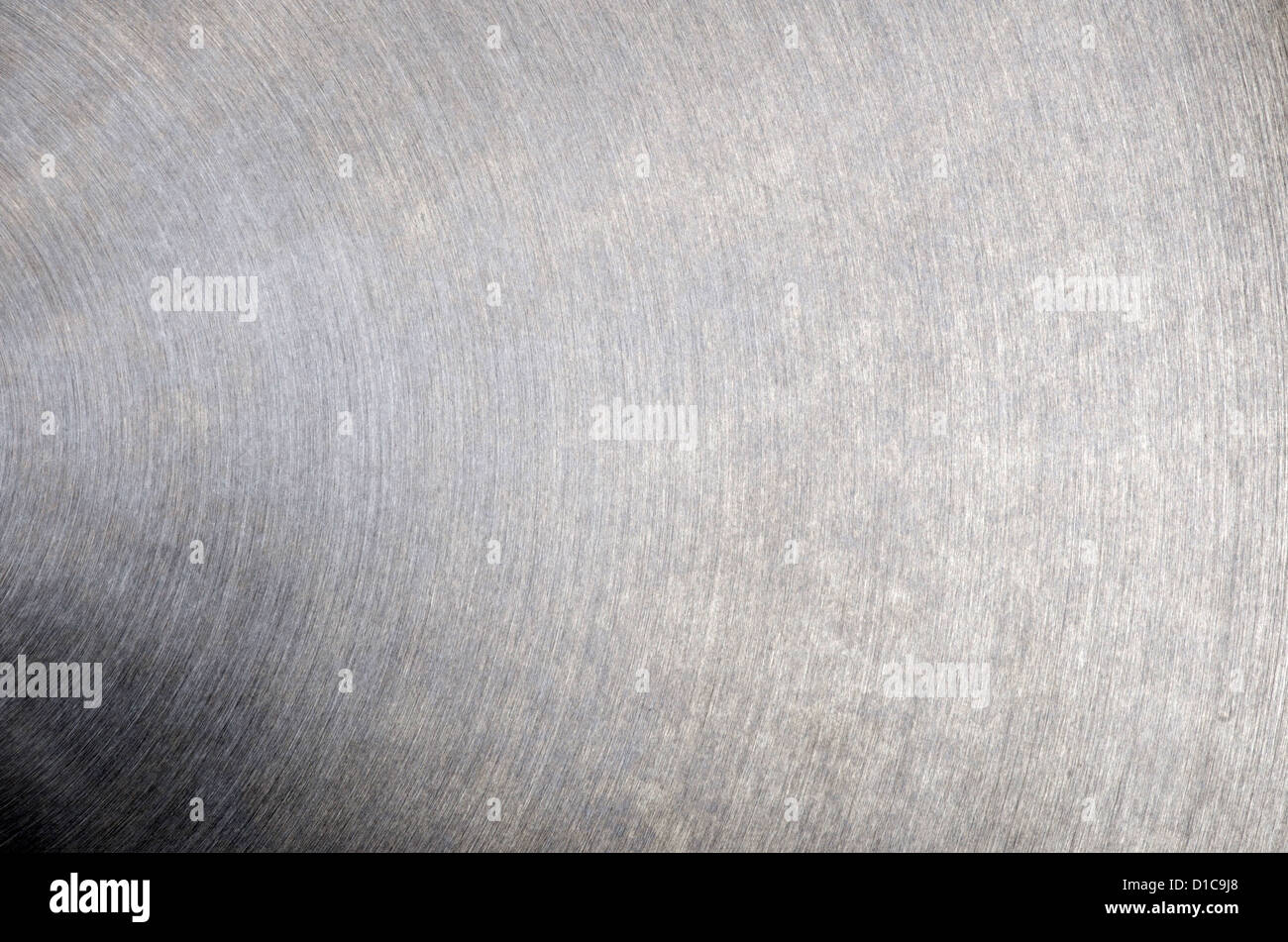Alluminio spazzolato con un luminoso evidenzia Foto Stock