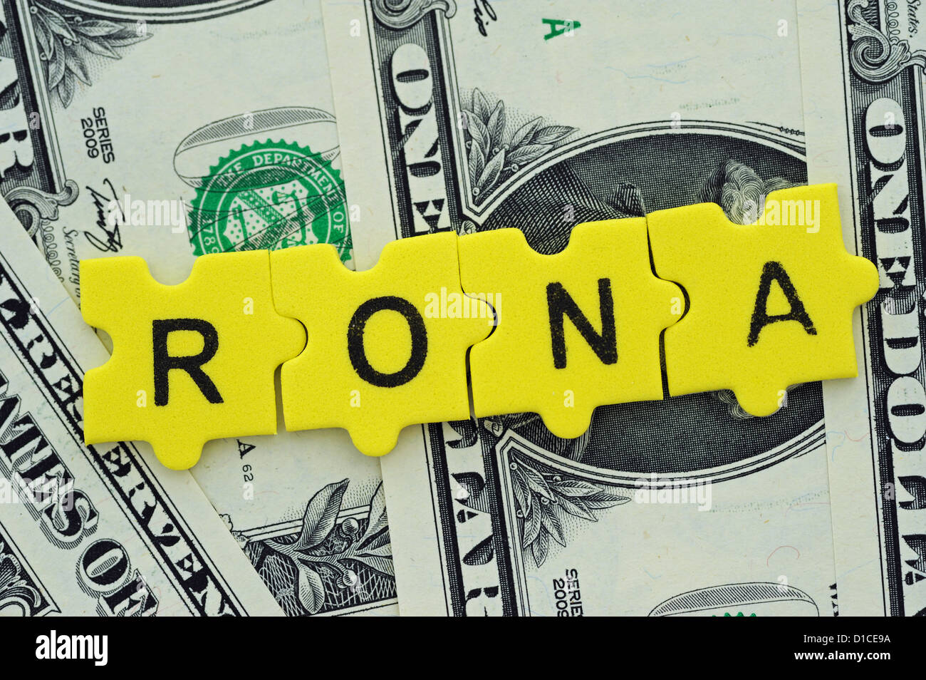 Rapporti finanziari, RONA = Ritorno Sul Patrimonio Netto Foto Stock