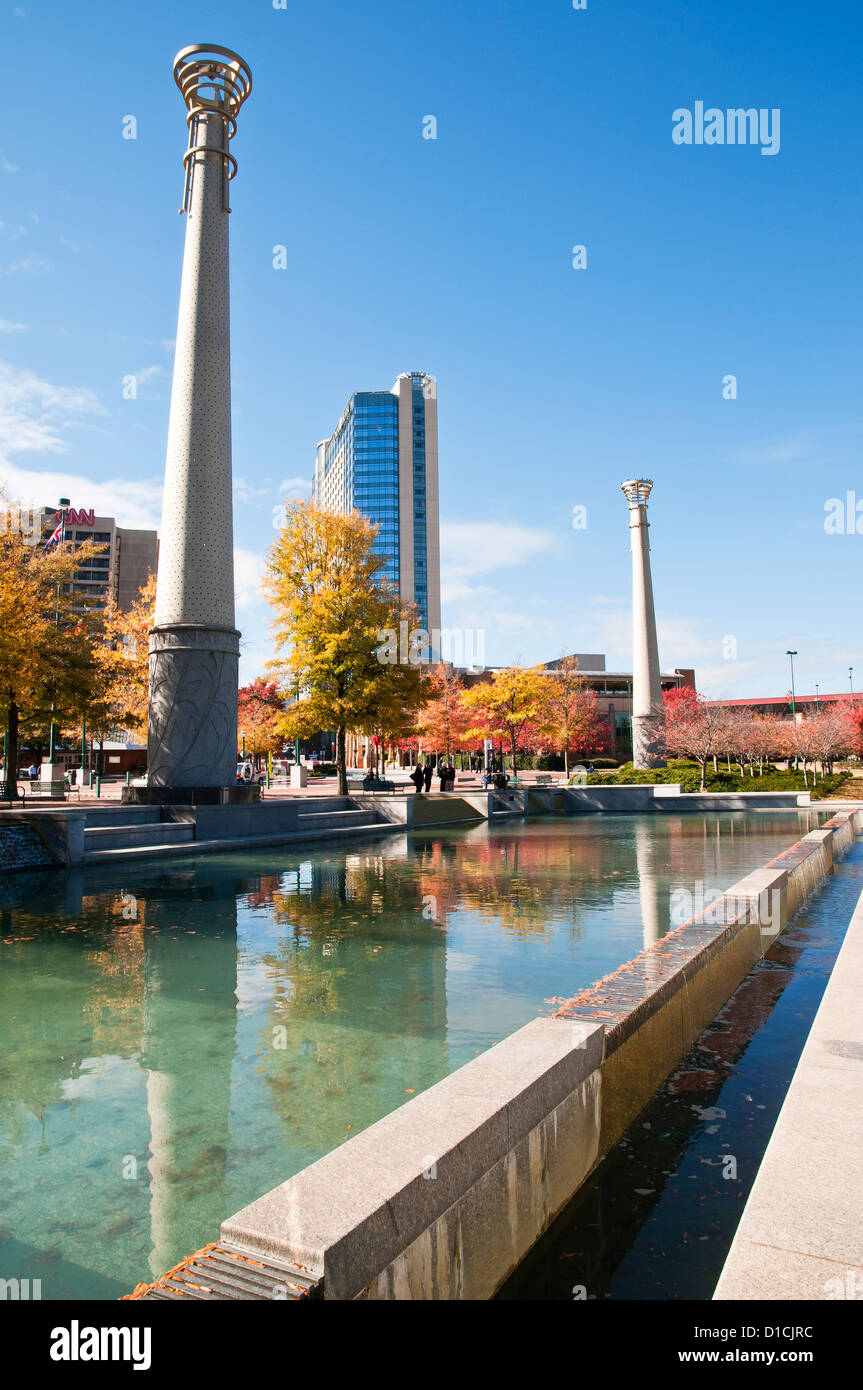 Il Centennial Olympic Park, Atlanta, Georgia, Stati Uniti d'America Foto Stock