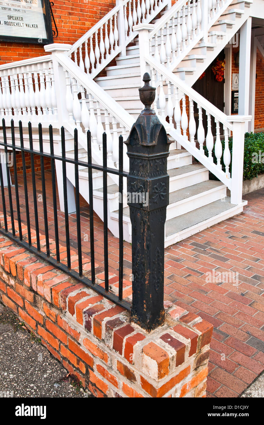 Dettaglio del Dexter Avenue King Memorial chiesa battista .Montgomery, capitale dello stato degli USA di Alabama, STATI UNITI D'AMERICA Foto Stock