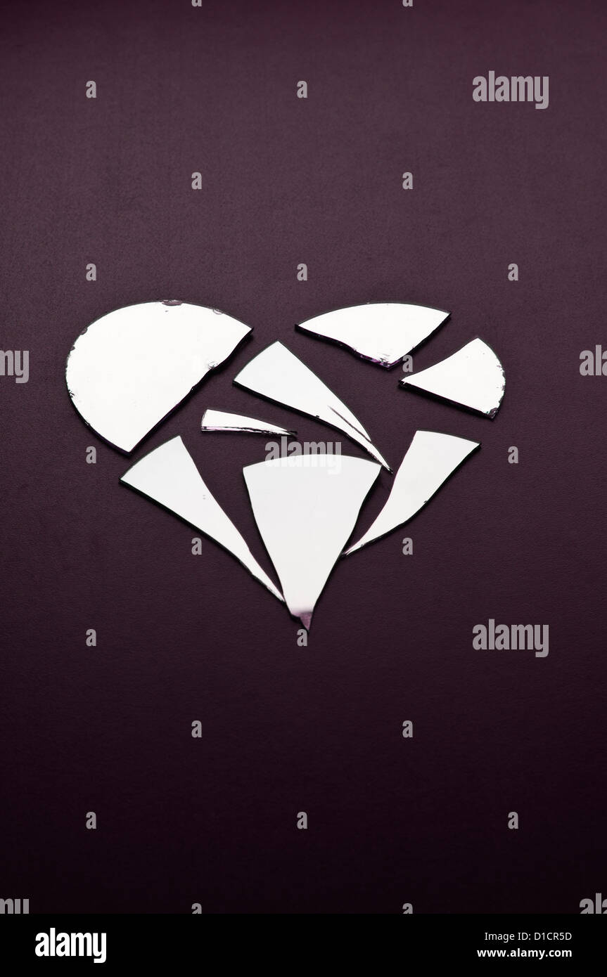 Cuore spezzato Foto Stock
