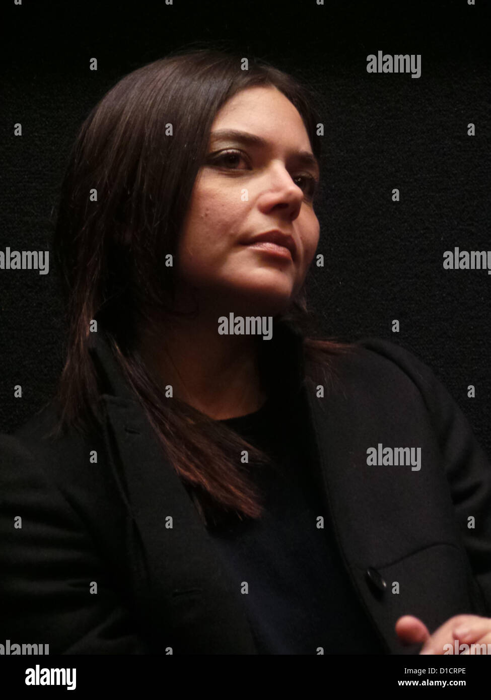 Barcellona, 15 dicembre. La seconda giornata del Festival del cinema italiano in Verdi cinema. Elisa Fuksas ha presentato il suo film "Nina'. Foto Stock