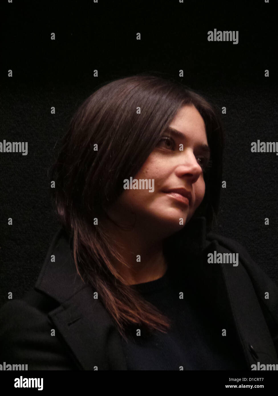 Barcellona, 15 dicembre. La seconda giornata del Festival del cinema italiano in Verdi cinema. Elisa Fuksas ha presentato il suo film "Nina'. Foto Stock