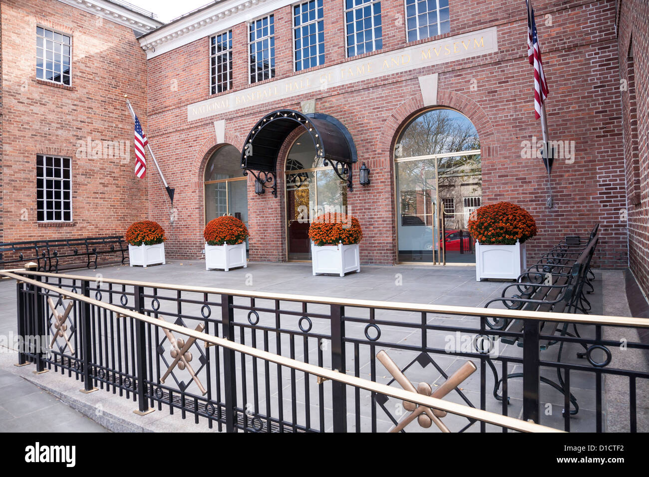 National Baseball Hall of Fame e Museo, Cooperstown, NY Foto Stock
