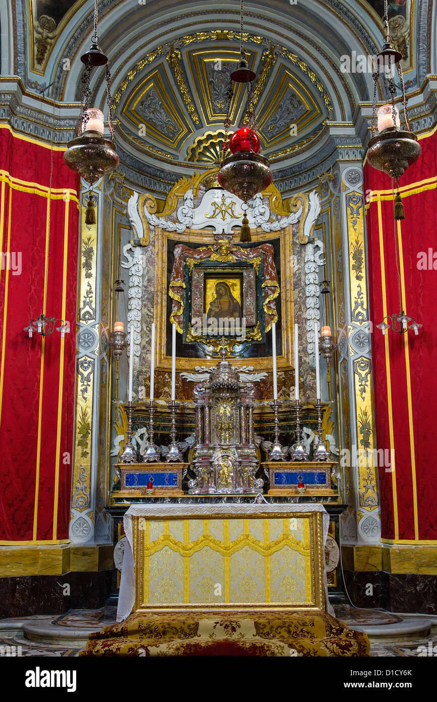 Cattedrale di San Paolo a Mdina, Malta, Europa Foto Stock