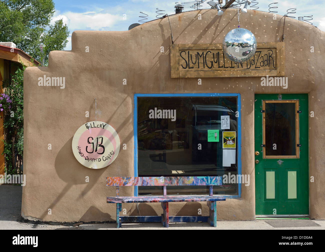 Baraccopoli Gullion Bazaar in Arroyo Seco, vicino a Taos New Mexico USA Foto Stock