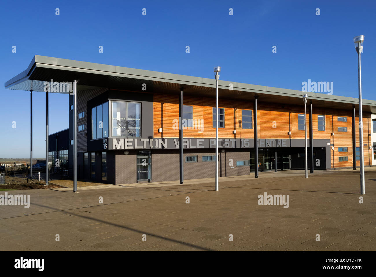 Melton Vale Post 16 Centro sixth form college, Melton Mowbray Leicestershire, England Regno Unito Foto Stock