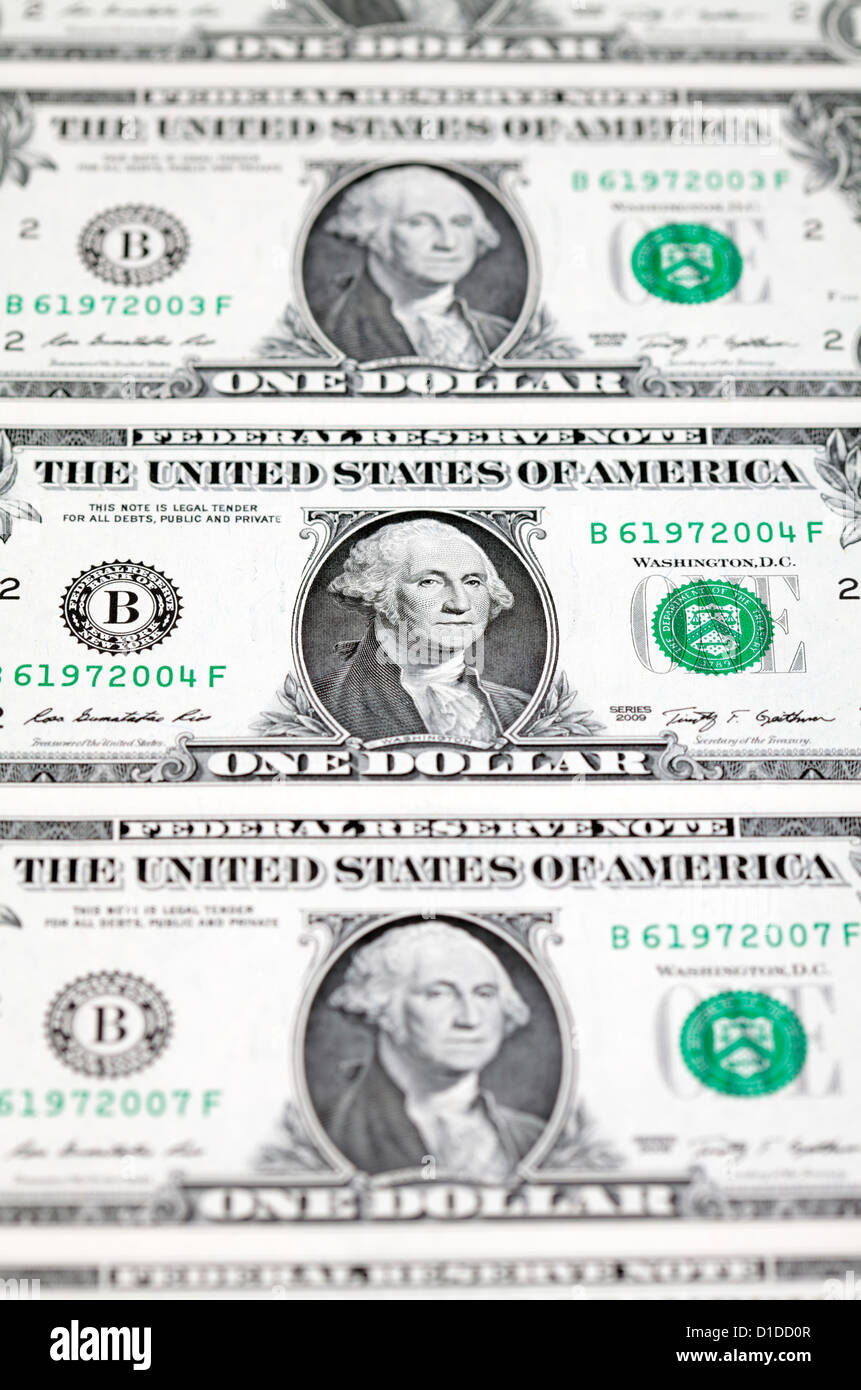 Fatture del dollaro US Foto Stock