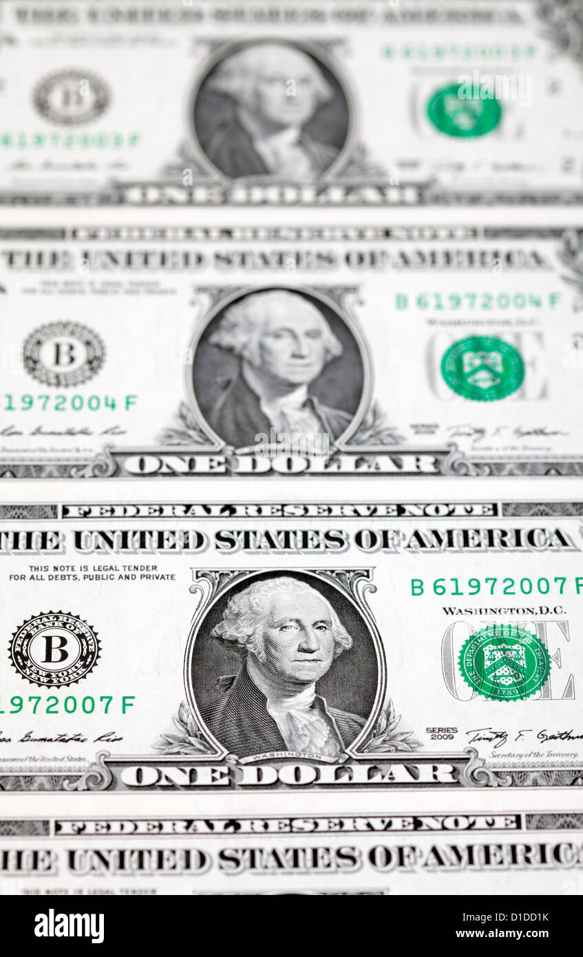 Fatture del dollaro US Foto Stock
