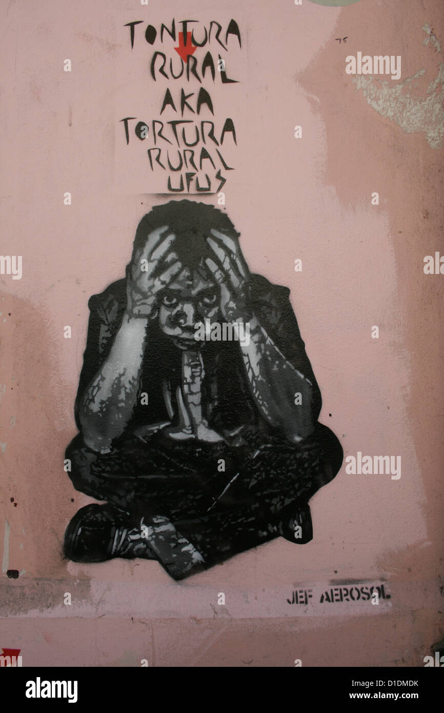 Artwork da Jef Aerosol Foto Stock